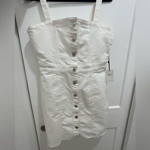White Denim Dress